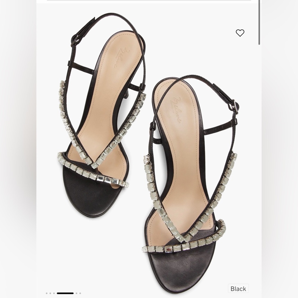 Saks Fifth black Leather Sandals